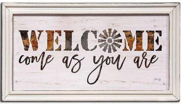 Welcome Come As You Are Framed Print - The Fox Decor